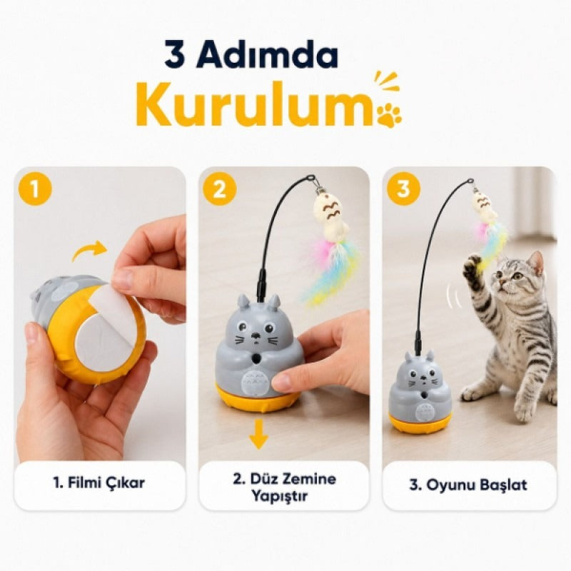 HERSEYSİZE™ Dönen Peluş Balıklı Olta Oyuncağı