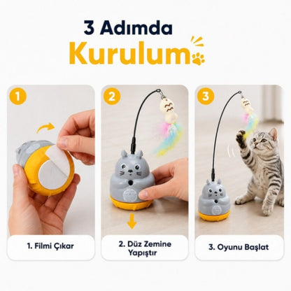 HERSEYSİZE™ Dönen Peluş Balıklı Olta Oyuncağı