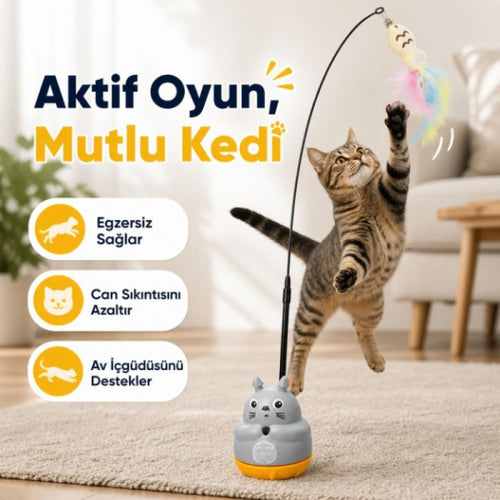 HERSEYSİZE™ Dönen Peluş Balıklı Olta Oyuncağı