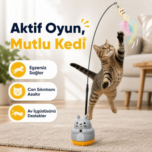 HERSEYSİZE™ Dönen Peluş Balıklı Olta Oyuncağı