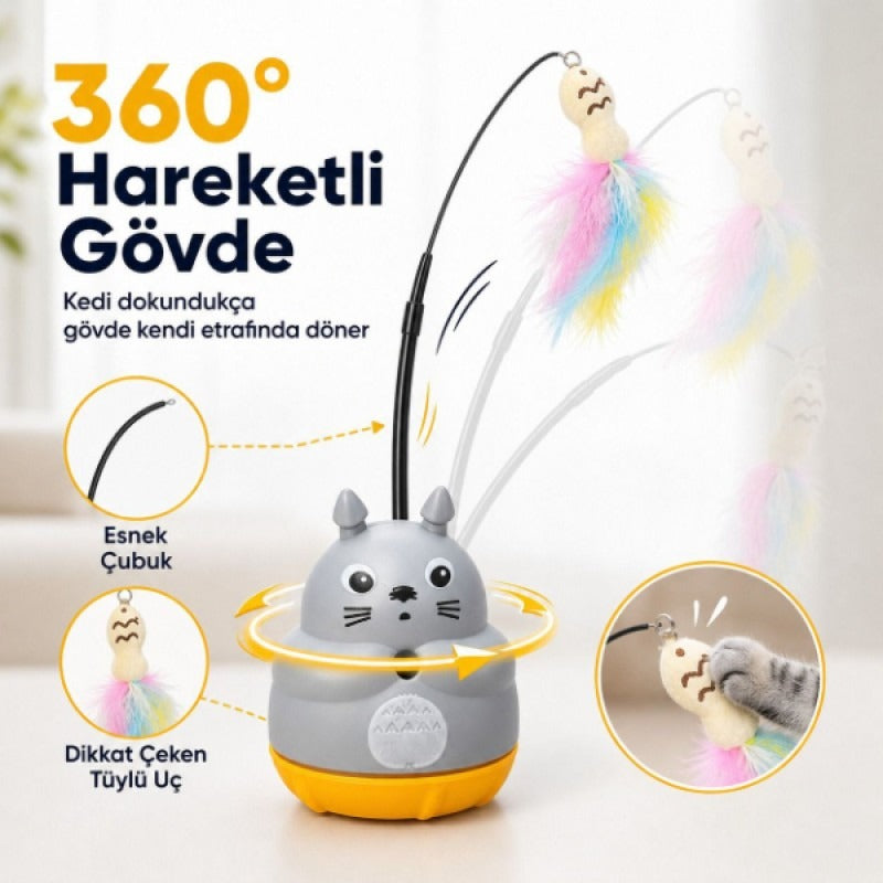 HERSEYSİZE™ Dönen Peluş Balıklı Olta Oyuncağı