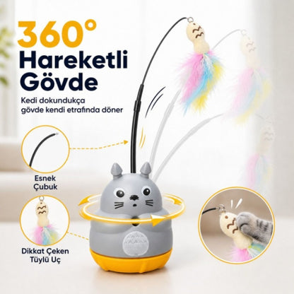 HERSEYSİZE™ Dönen Peluş Balıklı Olta Oyuncağı