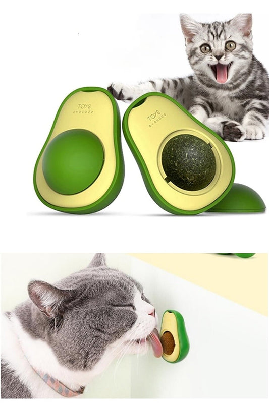 HERSEYSİZE™ Avokado Kedi Nanesi Oyun Topu